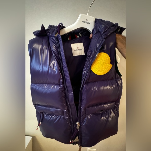 Moncler Purple Hooded Vest (New)